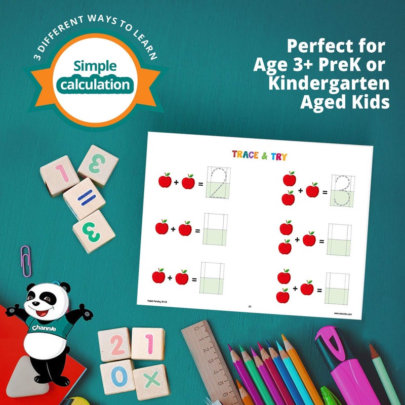 Channie's Channieâ€™s Neat Numbers Workbook, Visual Pre K - Kindergarten Math Workbook, Effective Color-Coded Preschool Summer Workbook with 3 Fun & Easy Ways to Learn Basic Math, 80 Pages - Image 2